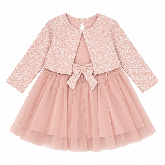 Girls Mock Bolero Dress