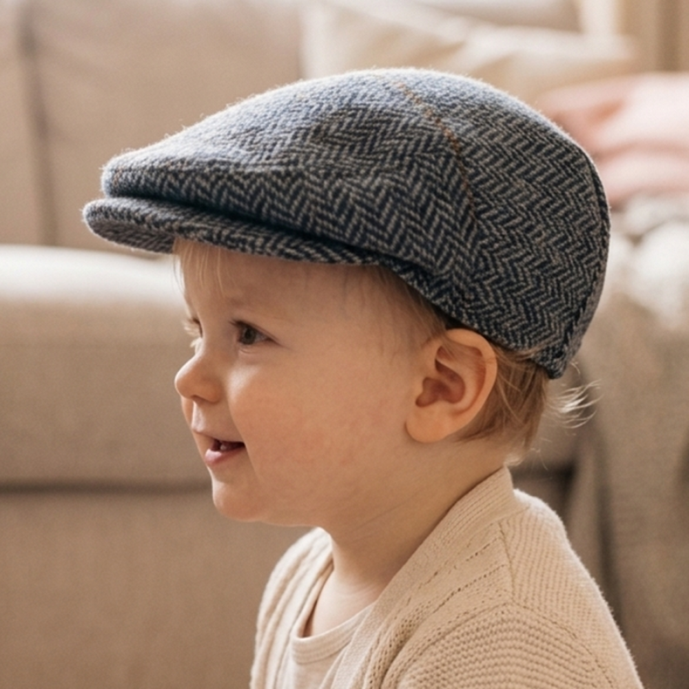 Baby Boys Wool Flat Cap