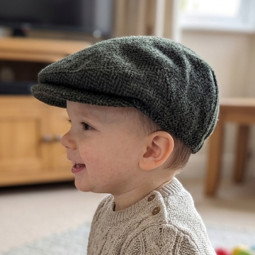 Baby Boys Wool Flat Cap