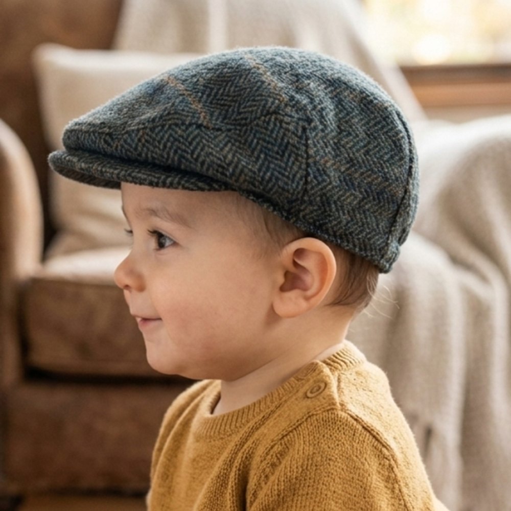 Baby Boys Wool Flat Cap