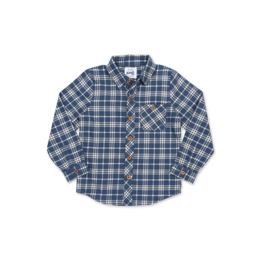 Baby Boys Organic Check Shirt