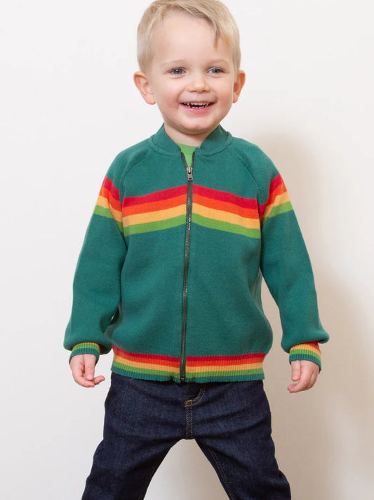 Baby Boys Organic Retro Knit Zippy