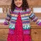 Baby Girls Organic Kaleidoscope Cardi