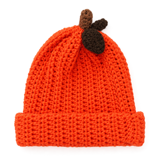 Hand Crocheted Pumpkin Hat