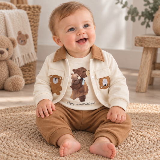 Baby Boys Teddy Outfit