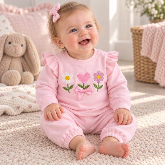 Baby Girls Flower Outfit