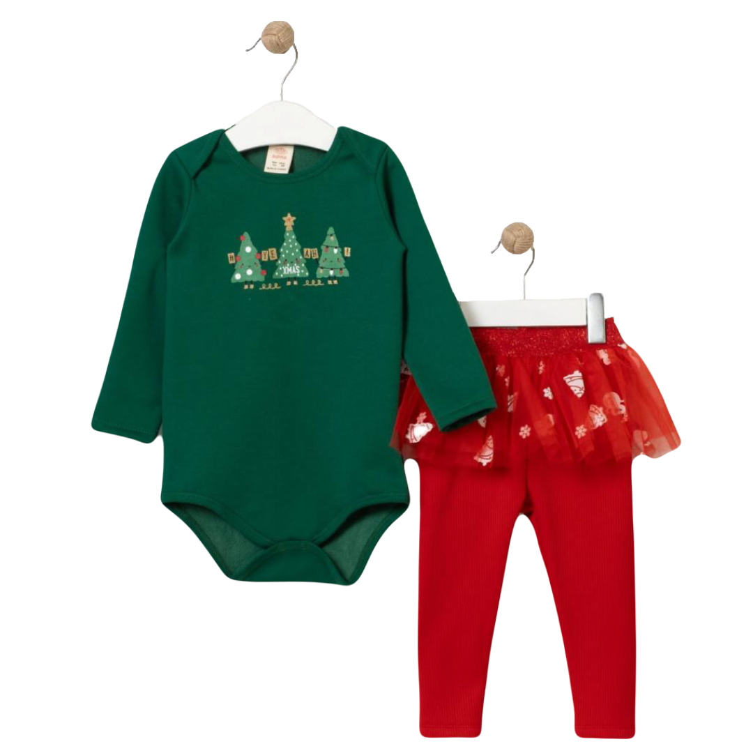 Baby Girls Christmas Tree Outfit