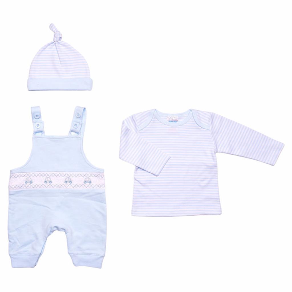 Baby Boys Smocked Dungaree Outfit