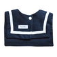 Navy With White Linen Sailor Collar