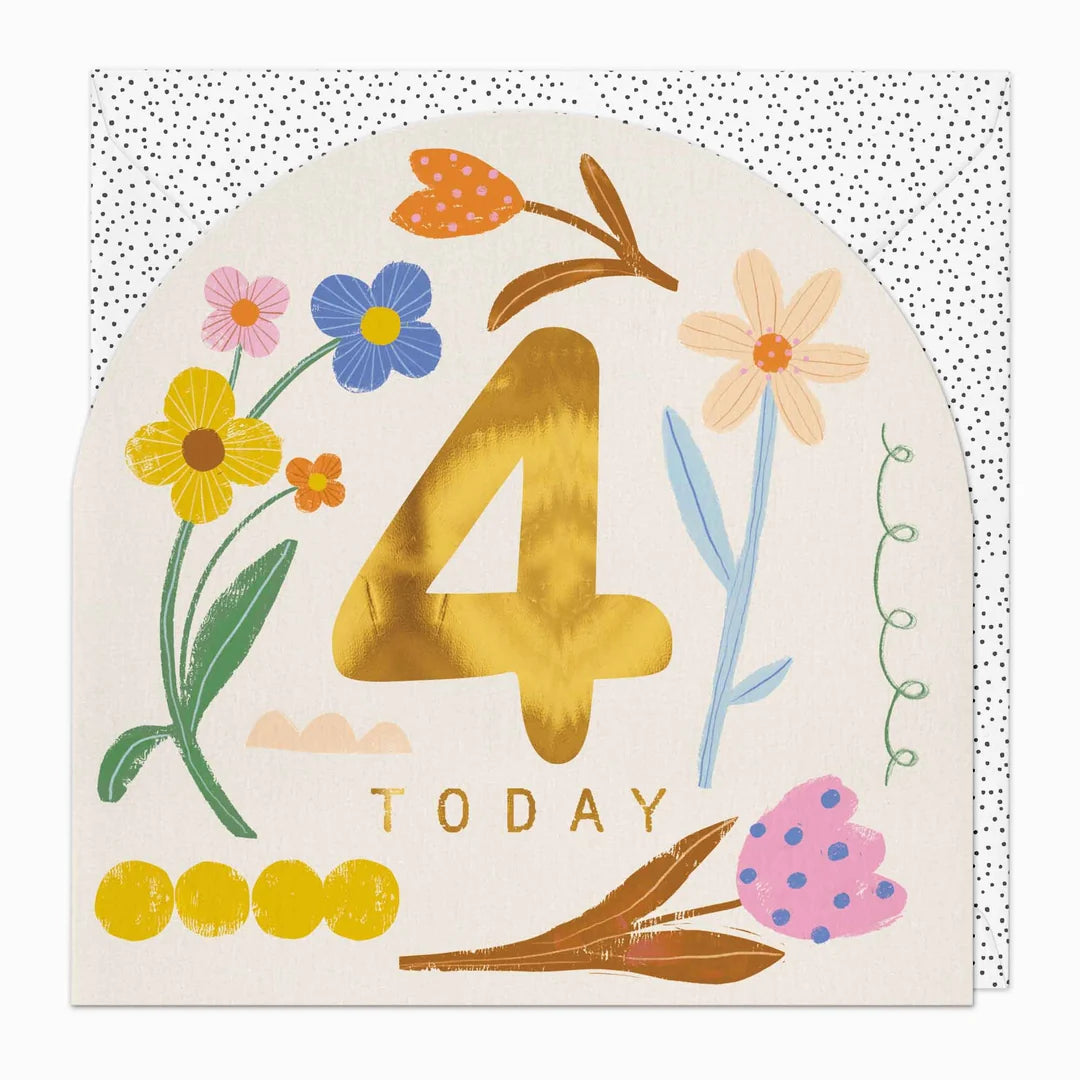 Little Joy 4th Birthday Card