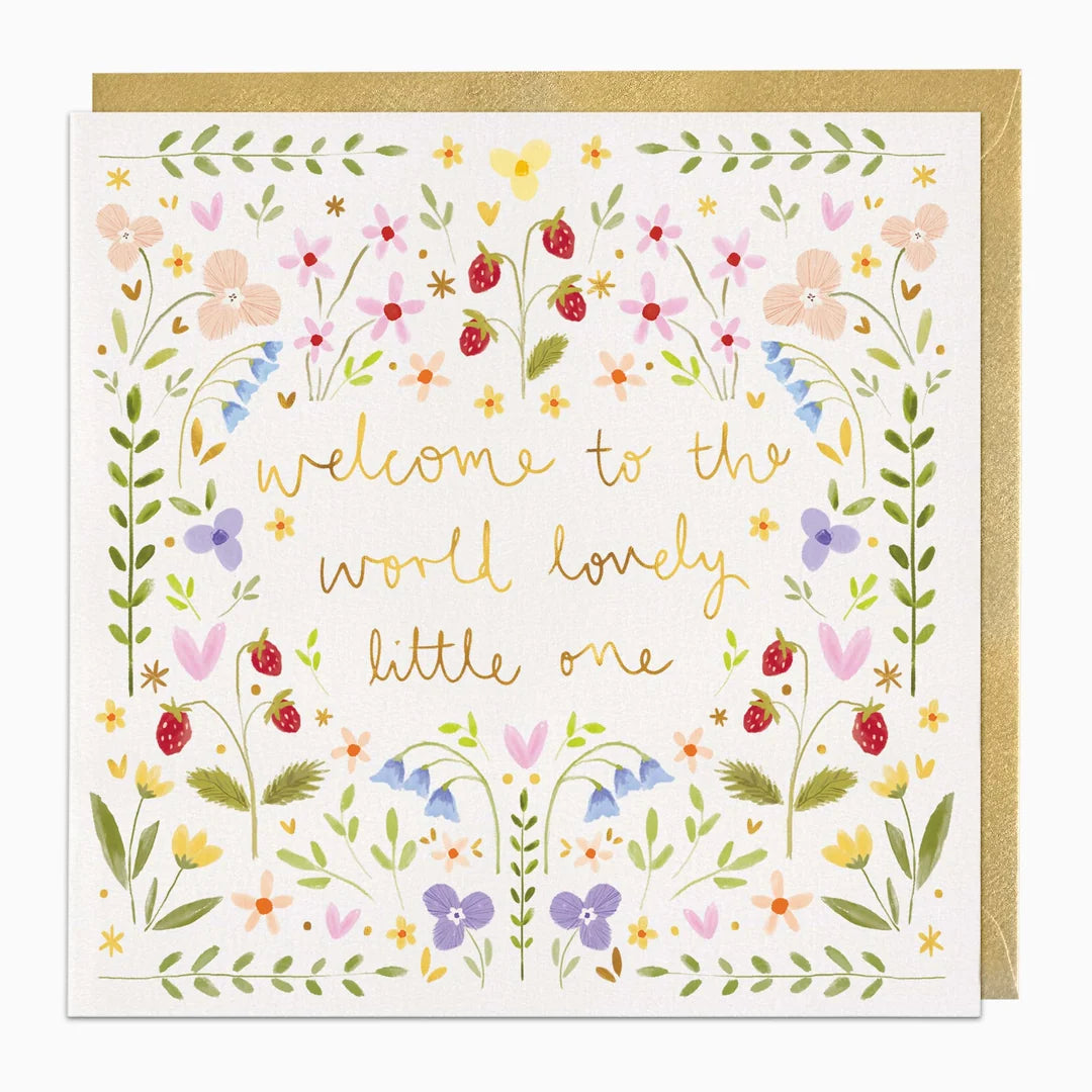 Welcome to The World New Baby Card