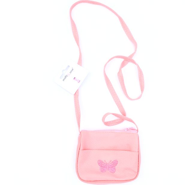 Embroidered Butterfly Shoulder Bag