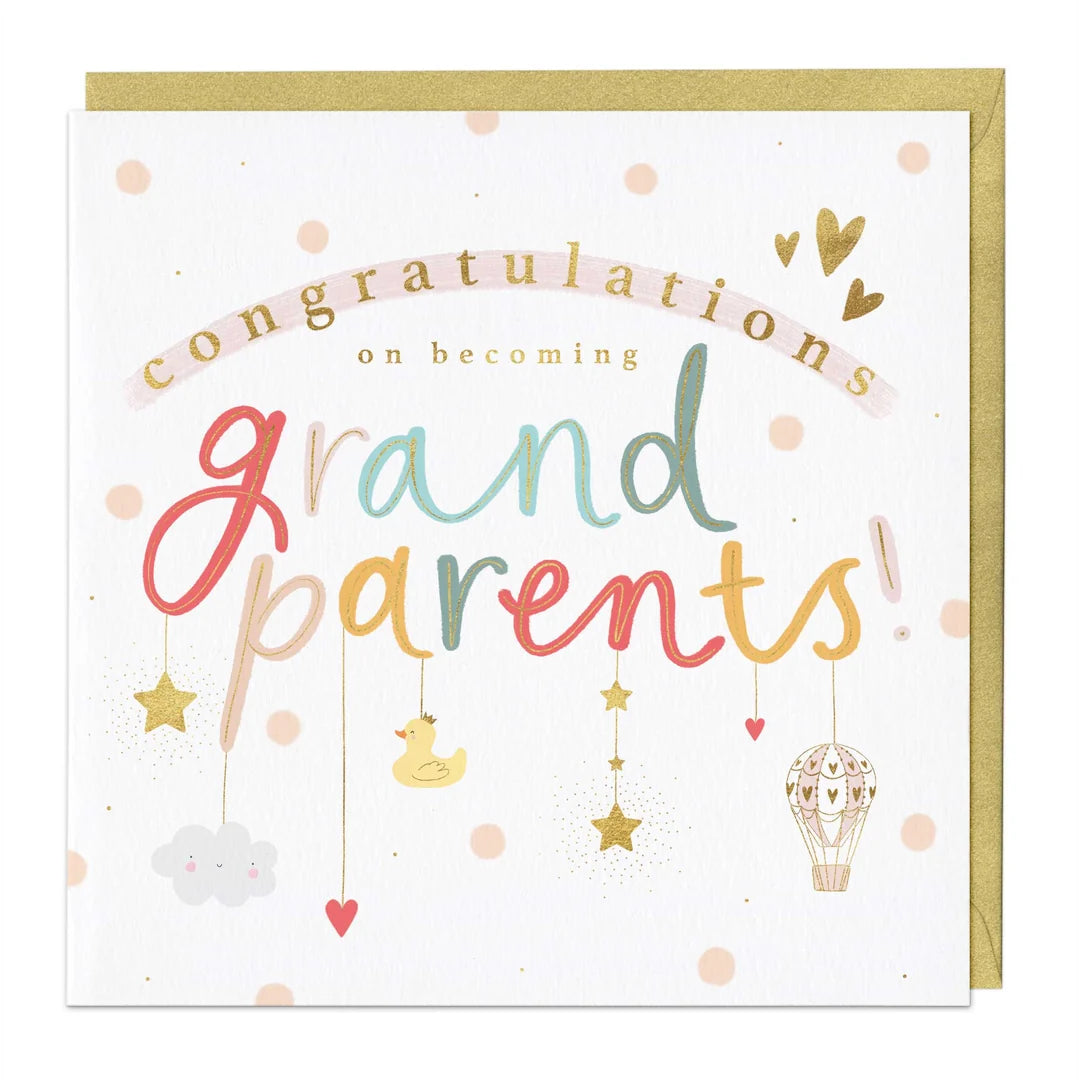 Grandparents Baby Mobile Congratulations Card