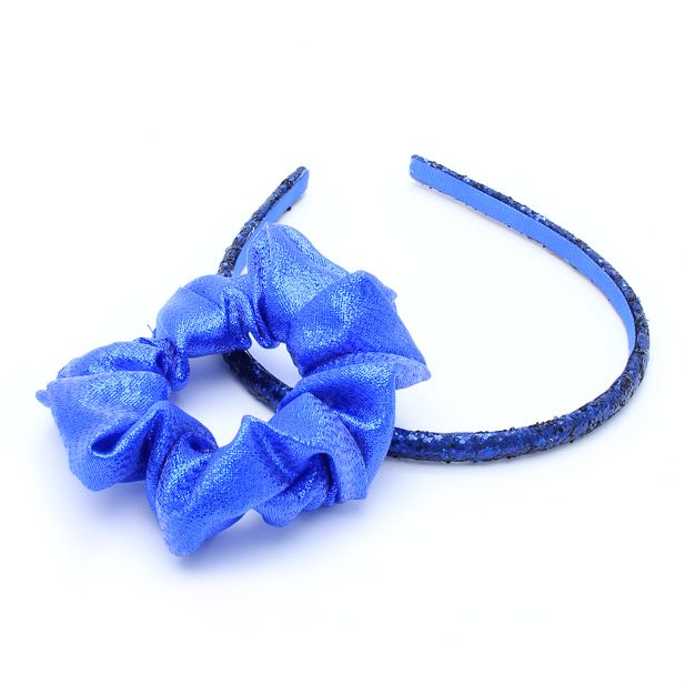 Glitter Aliceband And Matching Scrunchie Set