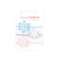 Snowflake Elastics - Card Of 3