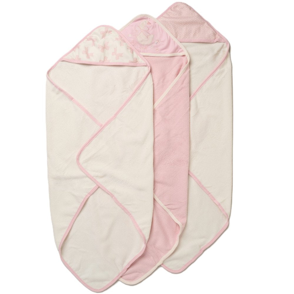 Bow Hooded Towel & Washcloth Set