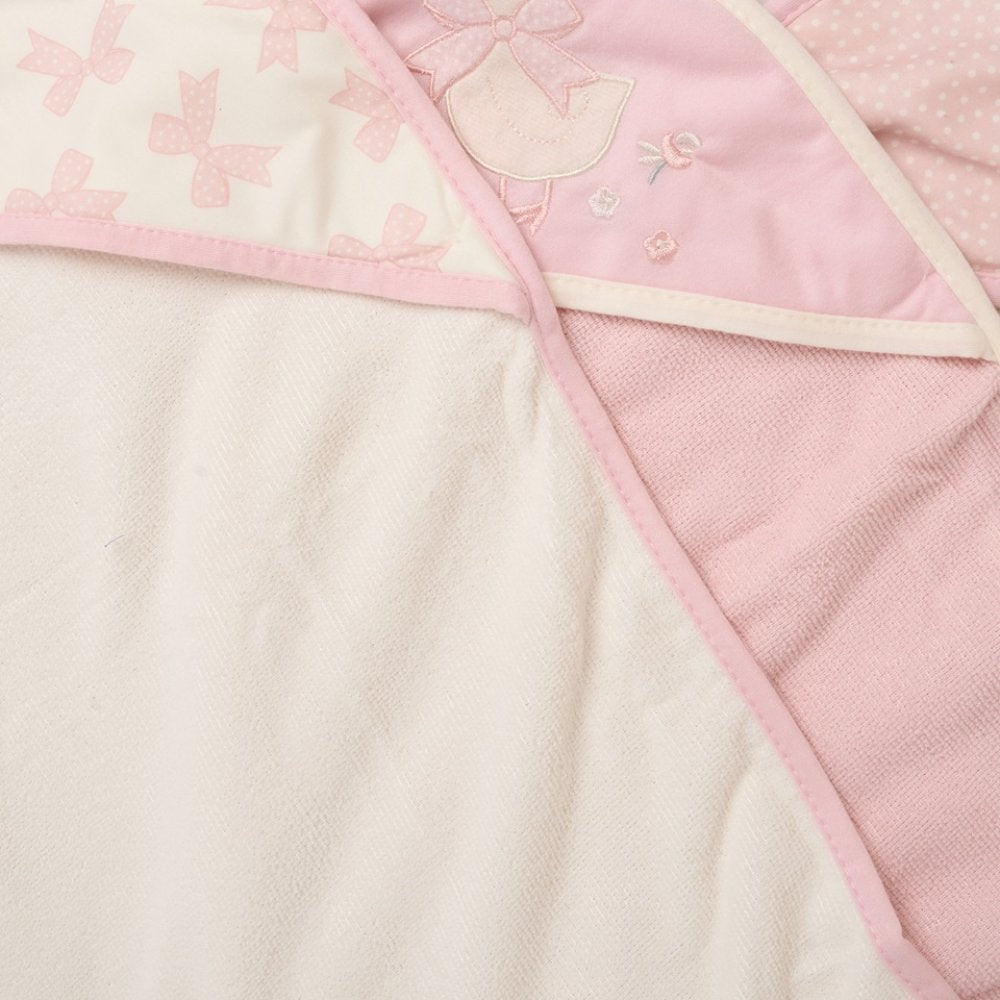Bow Hooded Towel & Washcloth Set