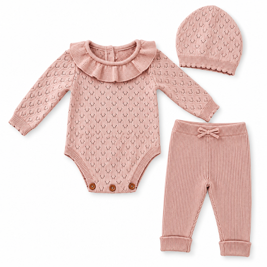Baby Girls Knitted Outfit