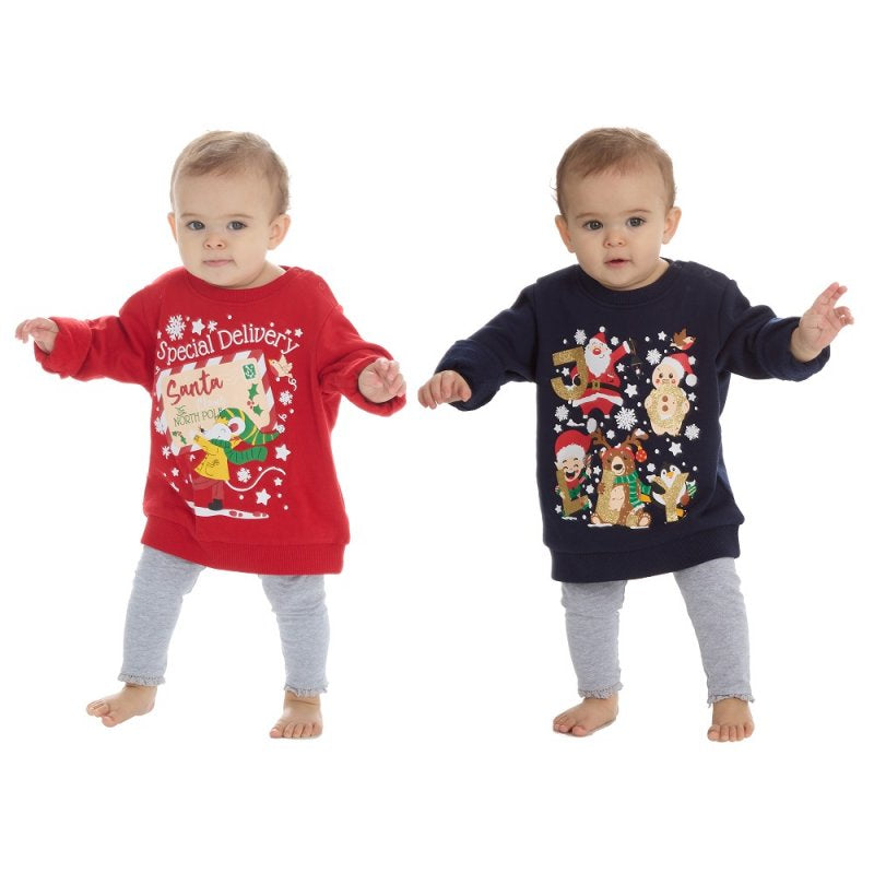 Baby Printed Fleece Christmas Sweatshirt