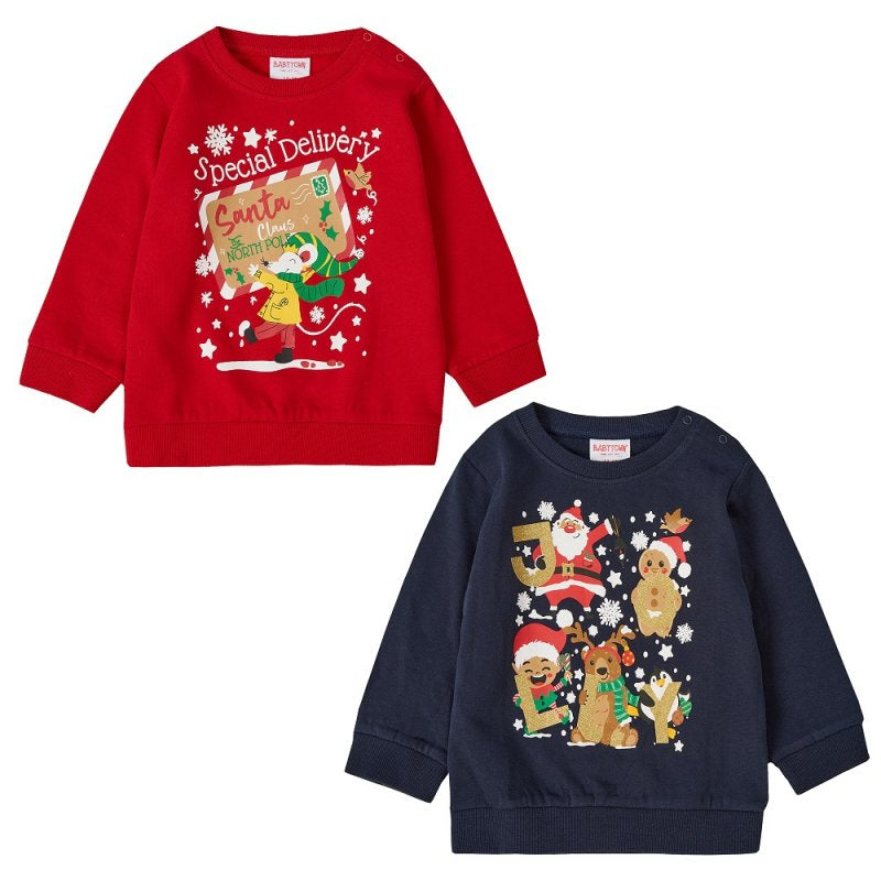 Baby Printed Fleece Christmas Sweatshirt