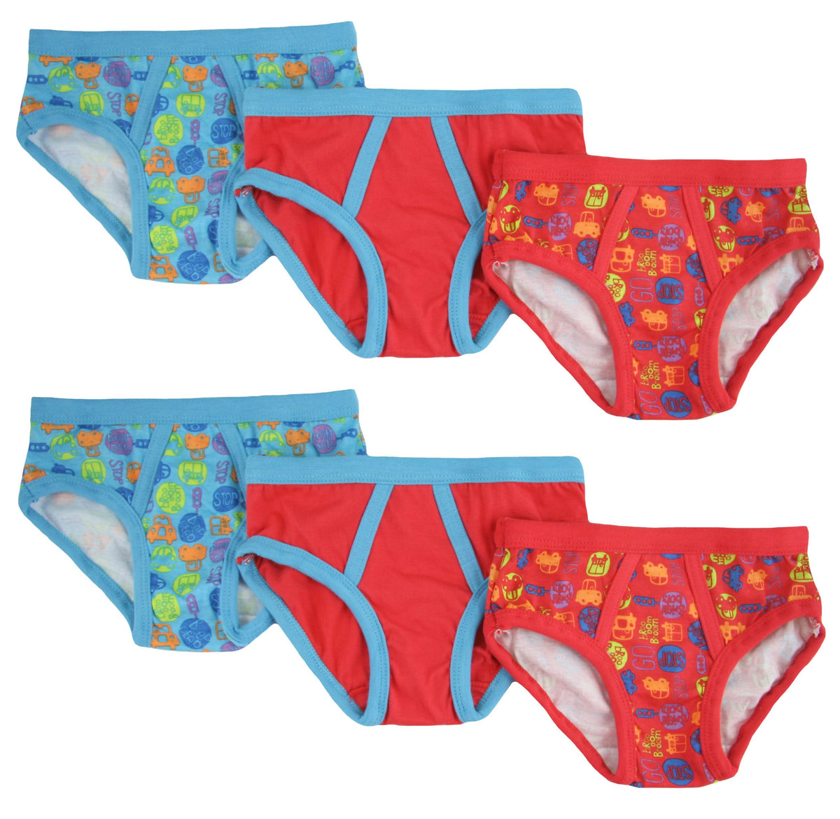 Boys 6 Pack of Briefs