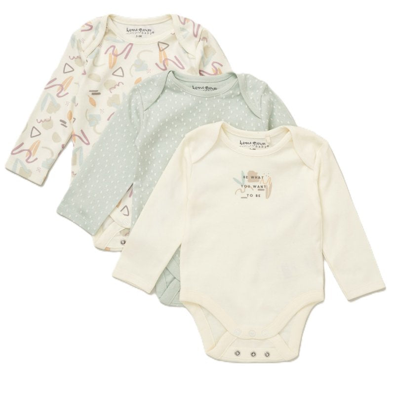 Baby Organic Long Sleeve Bodysuits