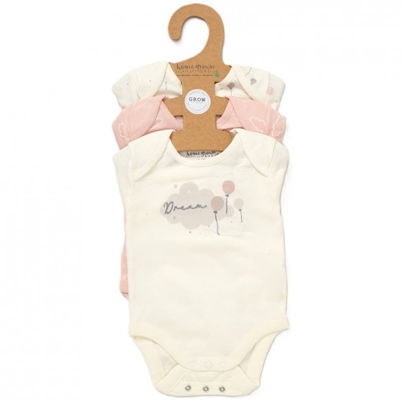 Baby Girls Organic Long Sleeve Bodysuits