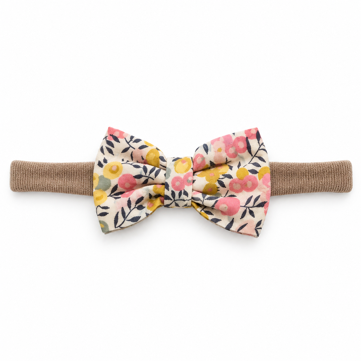 Liberty Wiltshire Bud - Lemon Curd Small Bow Headband