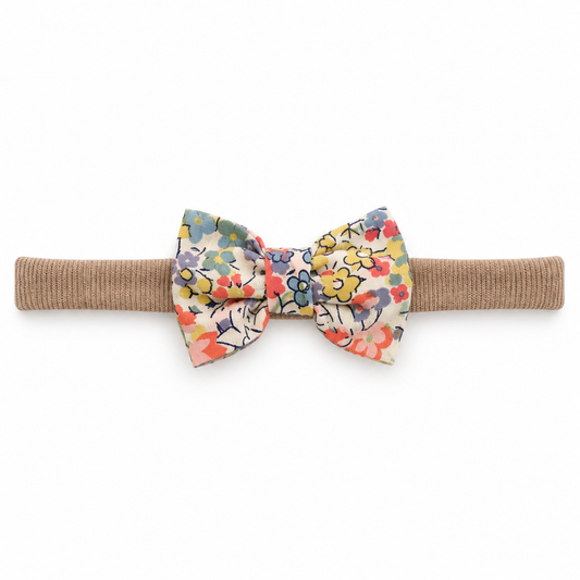 Liberty Emma & Georgina - Coral Small Bow Headband