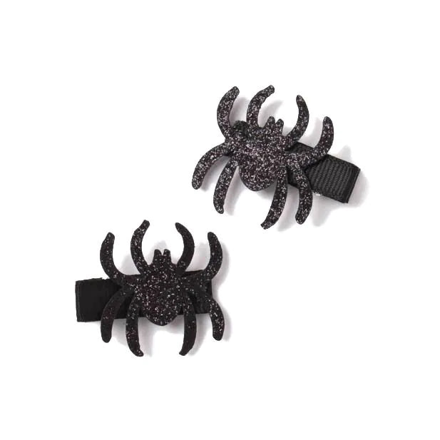 Set Of 2 Halloween Glitter Motif Clips