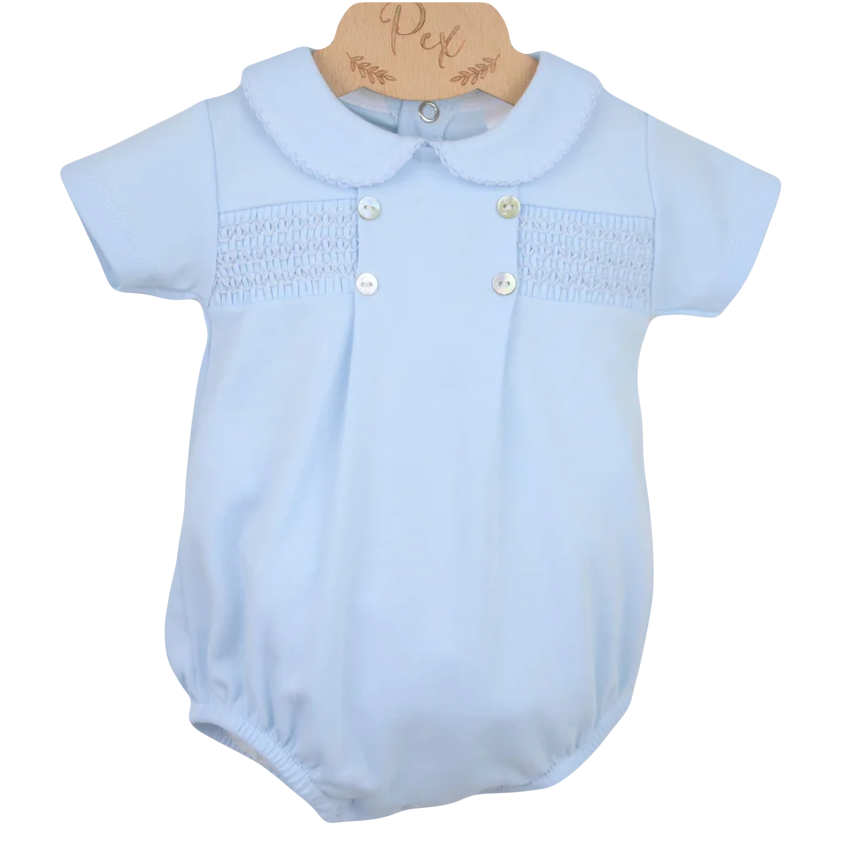 Baby Boys Smocked Romper Suit