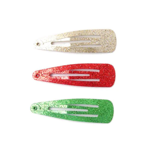 Set Of 6 Christmas Glitter Sleepies