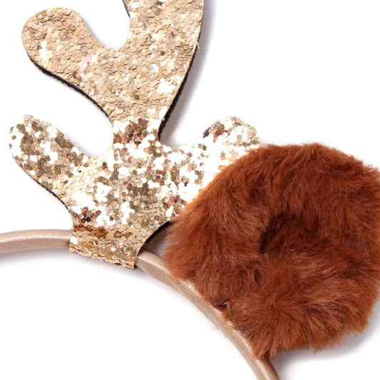 Glitter Reindeer Antler Aliceband