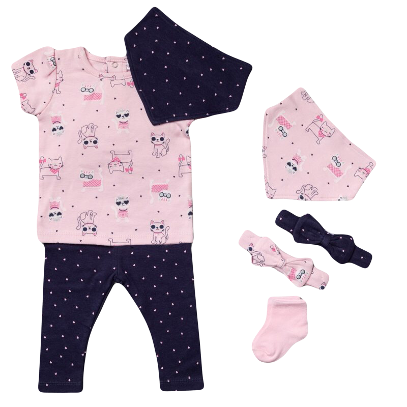 Baby Girls 7 Piece Outfit