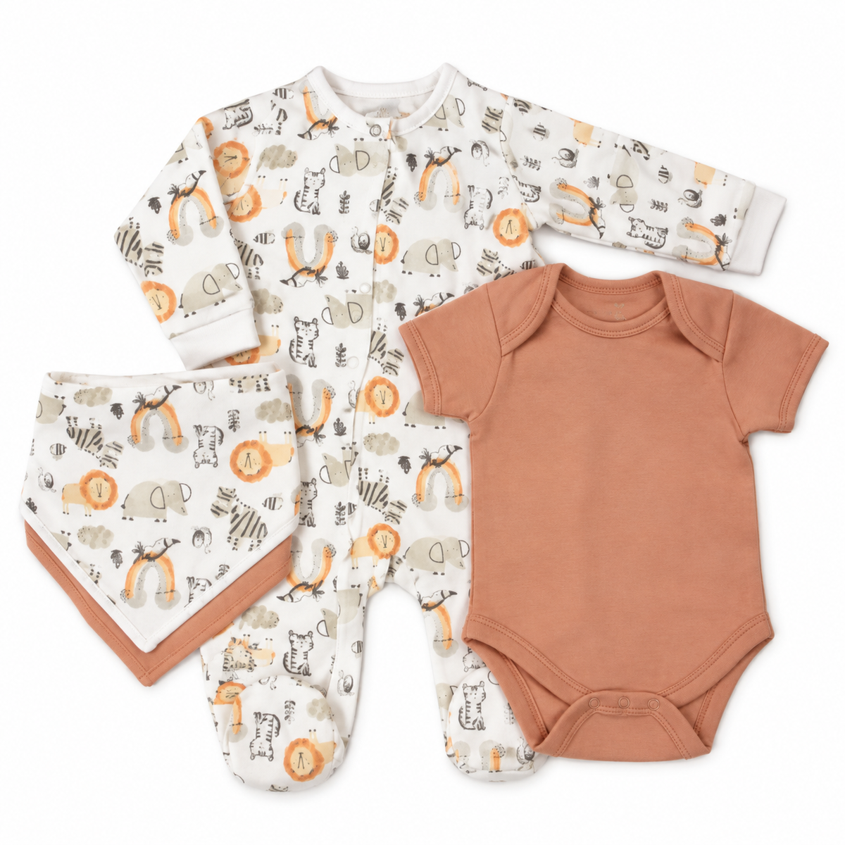 Baby Jungle Animal 5 Piece Gift Set