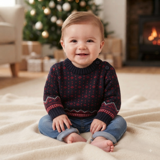 Baby Boys Fairisle Jumper