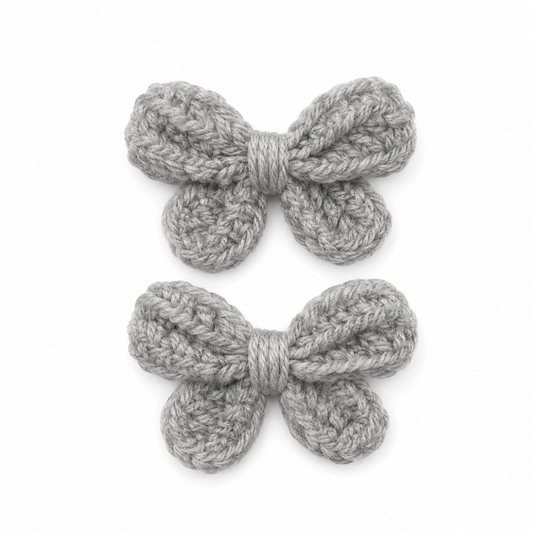 Hand Crocheted Hair Bows