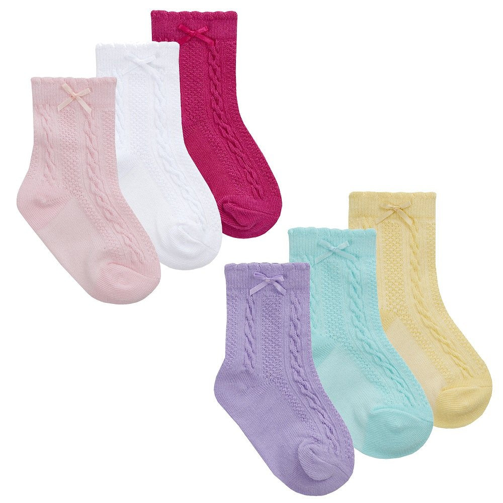 Baby Girls Cable Knit Socks