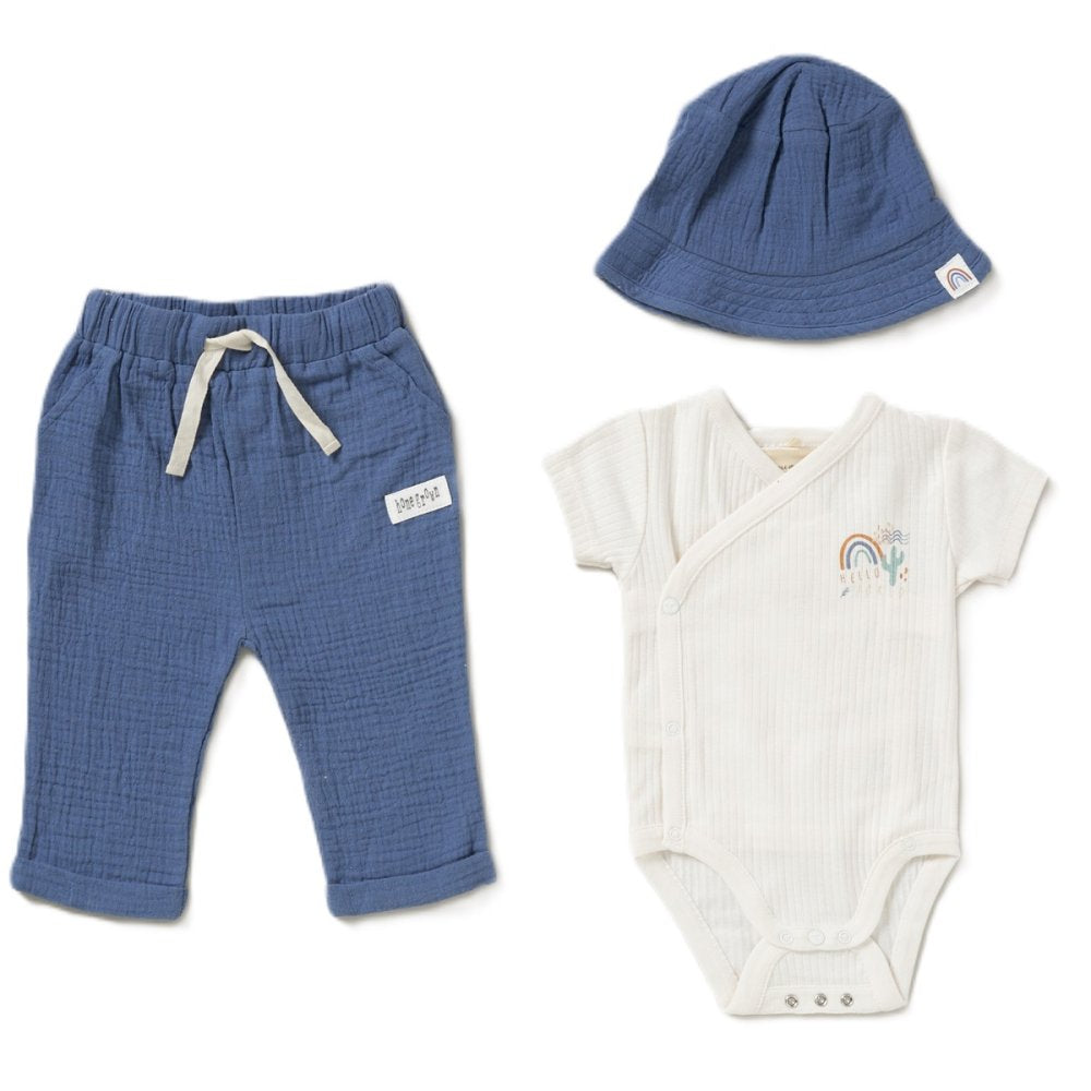 Baby Boys Organic 3 Piece Outfit