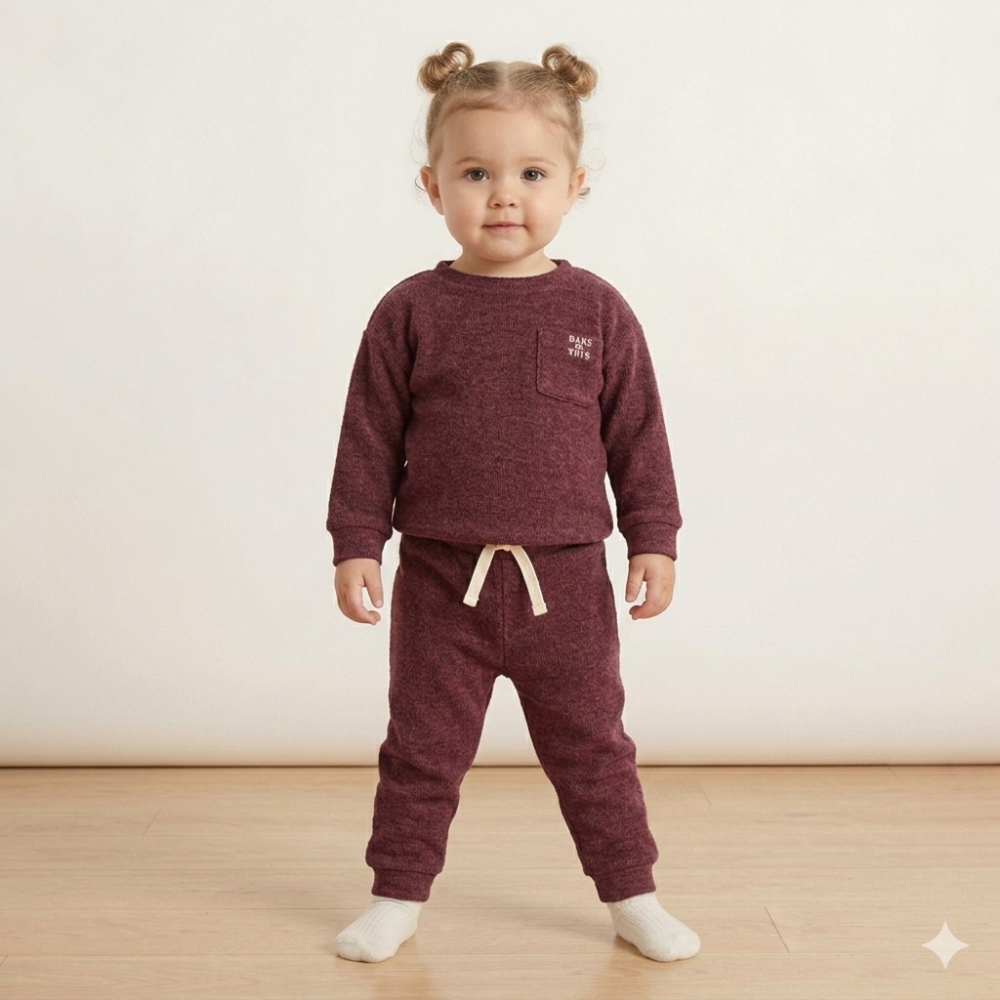 Baby Girls Ribbed Lounge Outfit