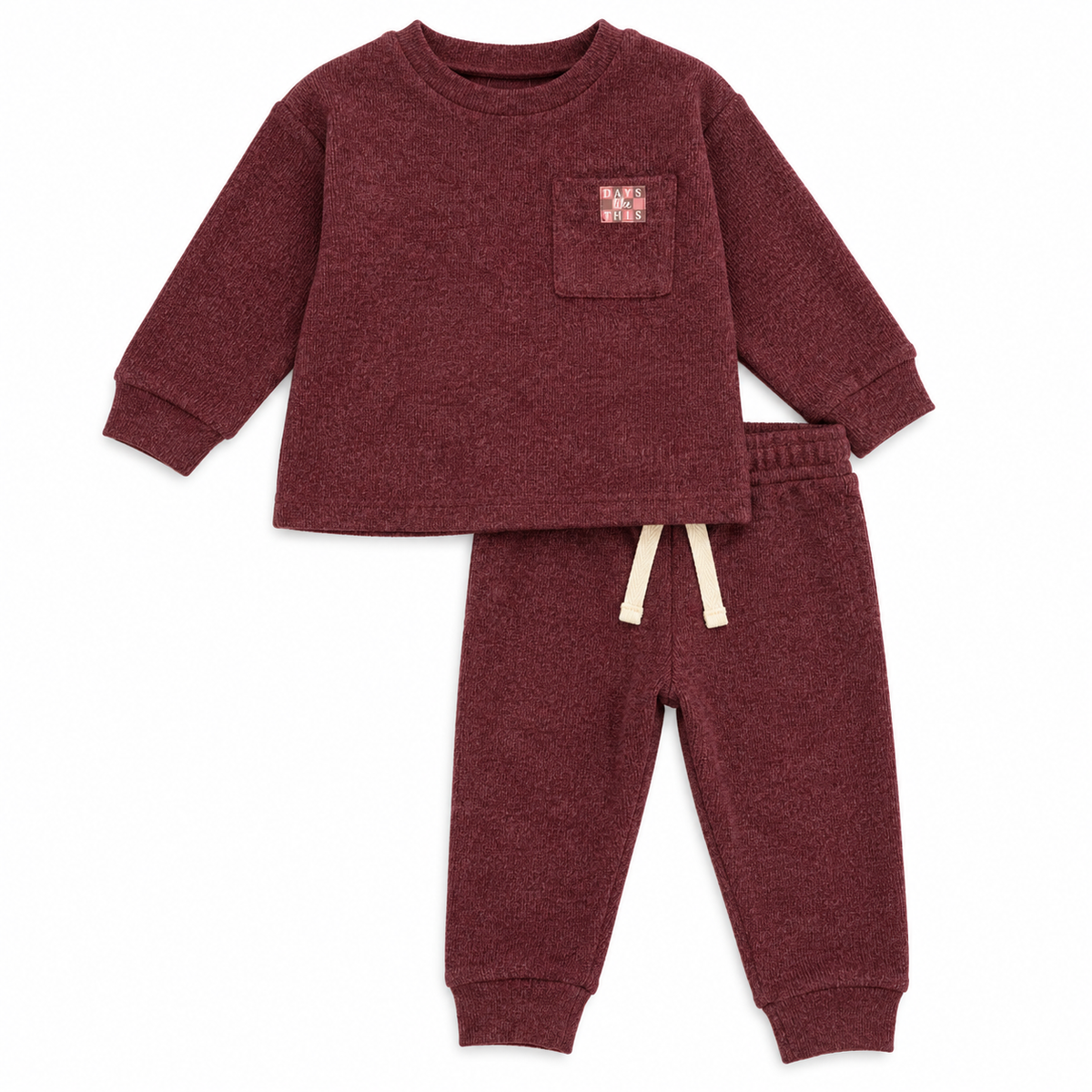 Baby Girls Ribbed Lounge Outfit
