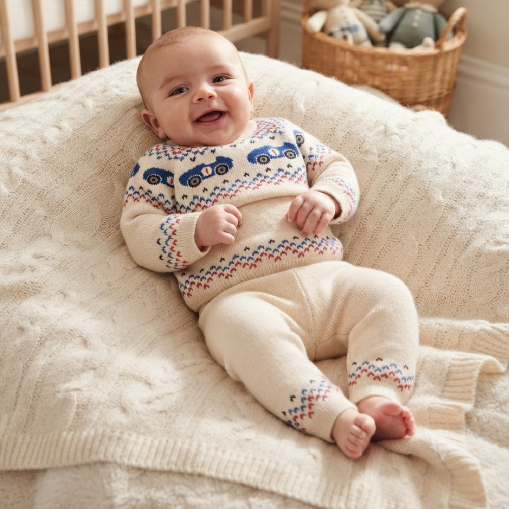 Baby Boys Knitted Outfit