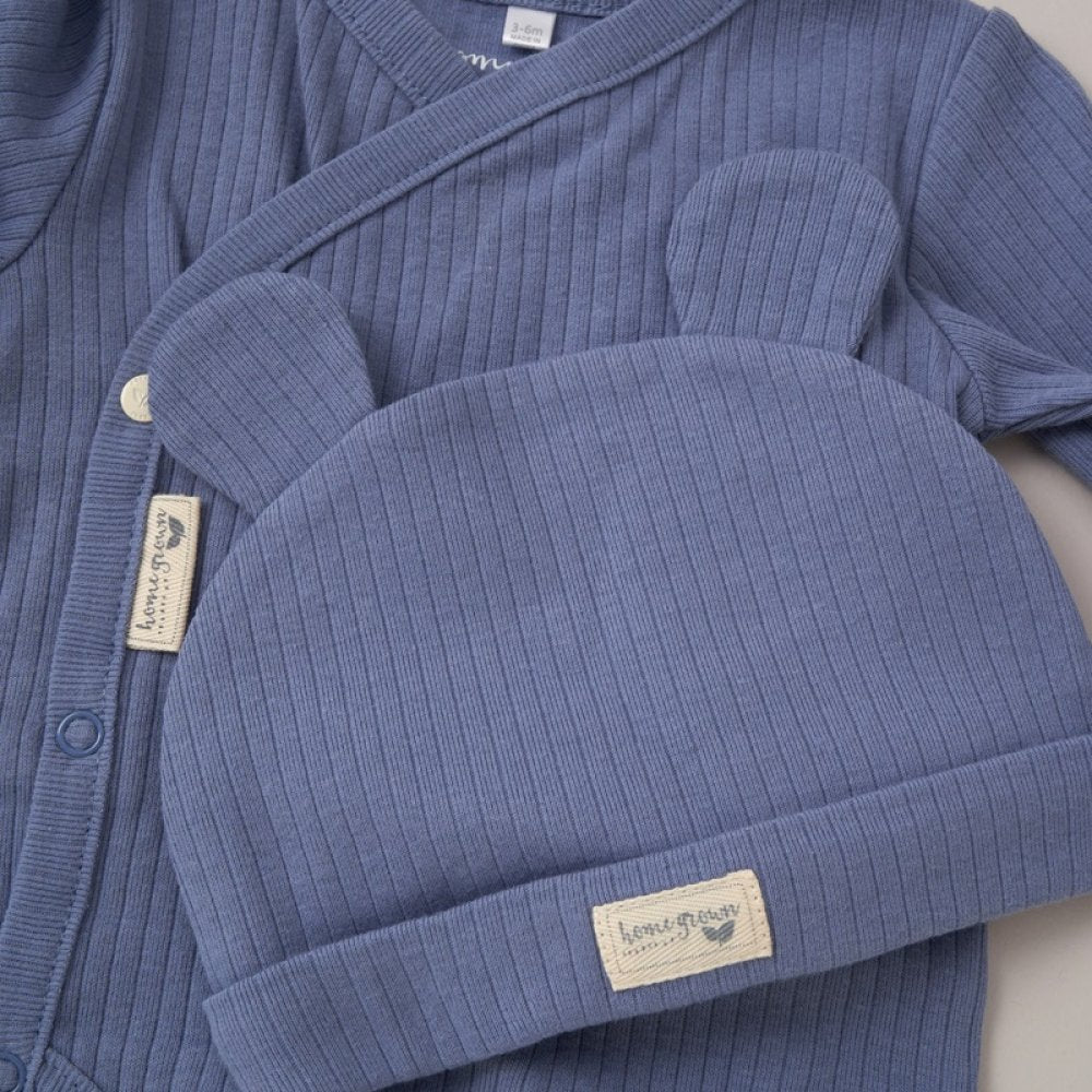 Baby Boys Organic Ribbed Outfit