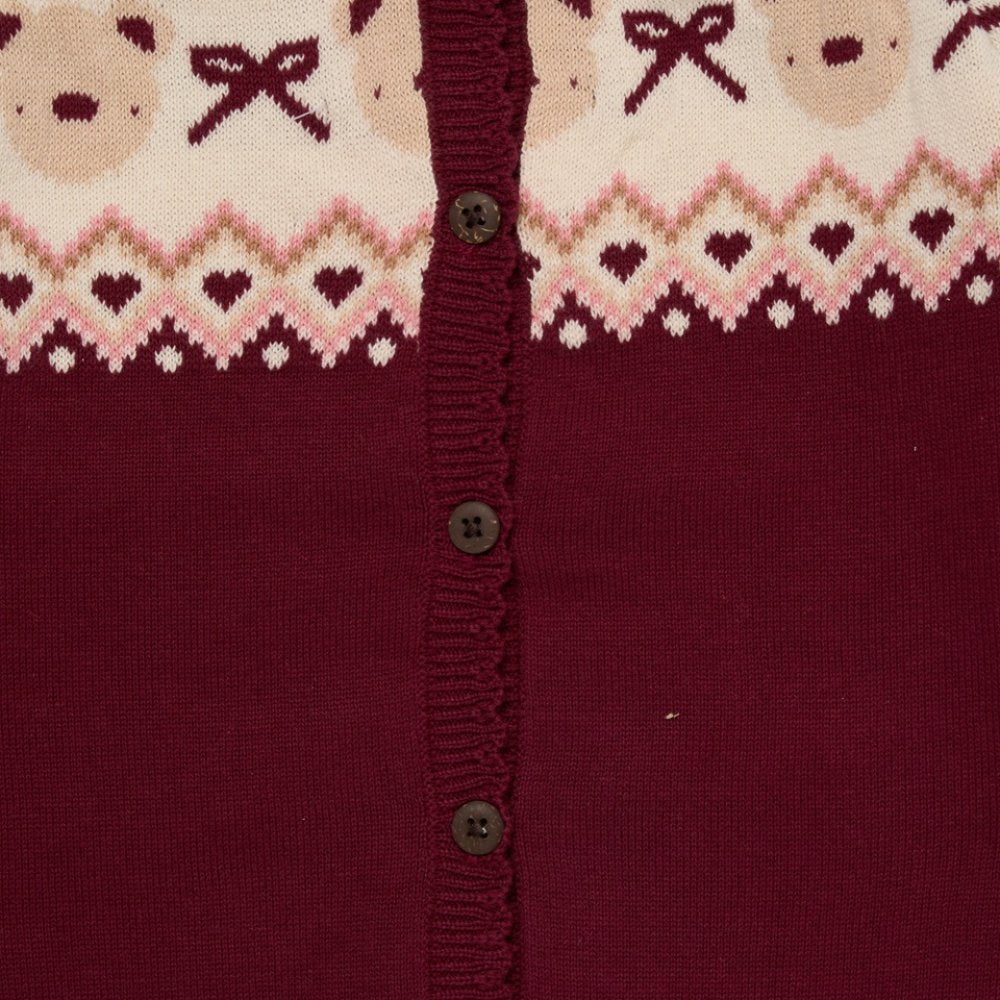 Girls Knitted Outfit with Bobble Hat