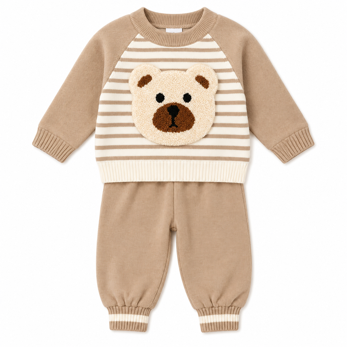 Baby Boys Knitted Teddy Bear Outfit