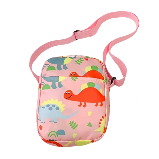 Pink Dinosaur Cross Body Bag