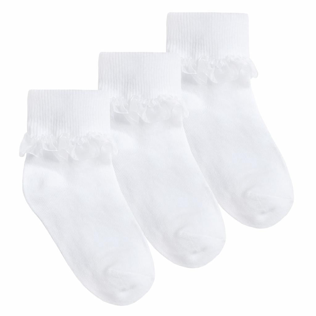 Girls Frilly Turn Down Socks