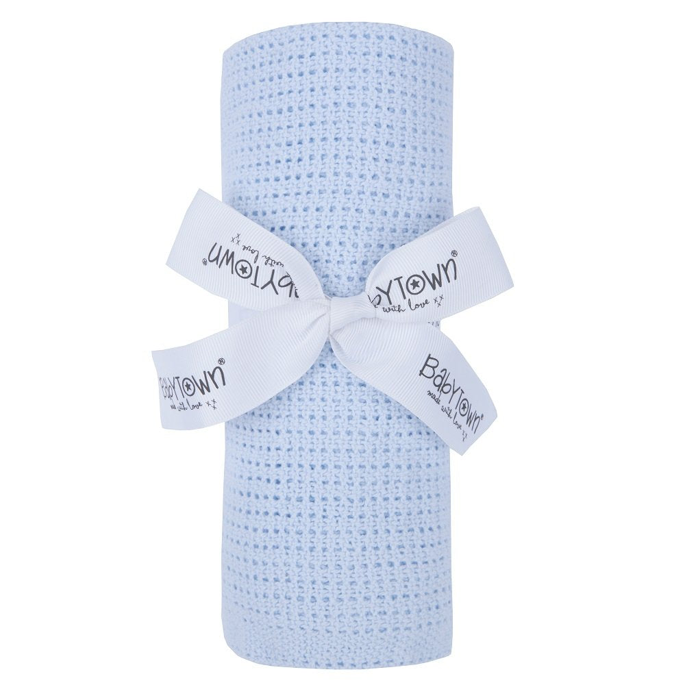 Blue Cellular Blanket