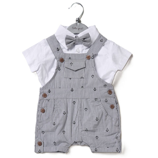 Baby Boys Dungaree & Bow Tie Outfit