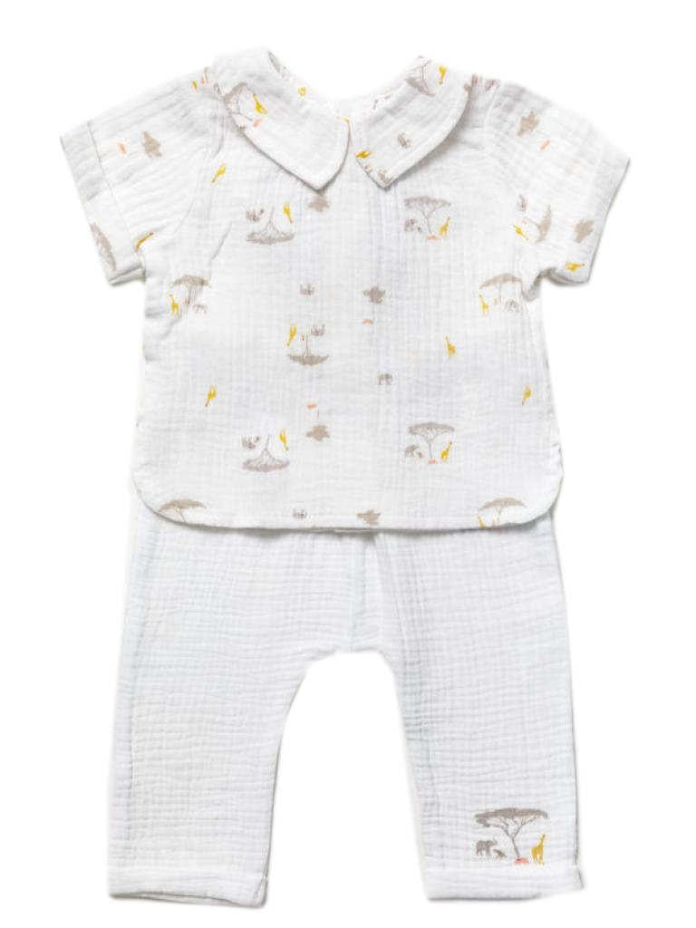 Baby Muslin Safari Outfit